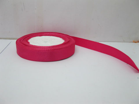 10Rolls X 25Yards Fuschia Satin Ribbon 15mm - Click Image to Close