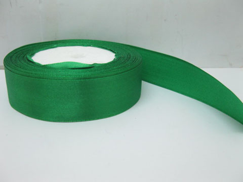 5Rolls X 25Yards Green Satin Ribbon 25mm - Click Image to Close