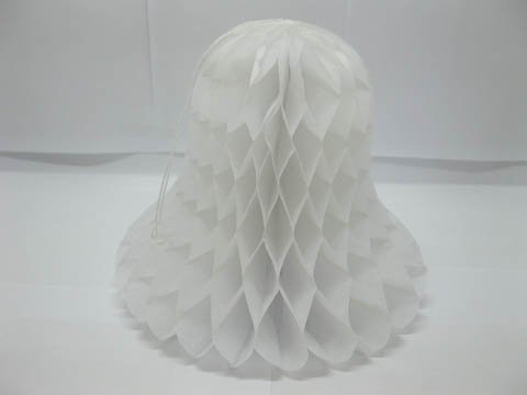 10X White Wedding Honeycomb Bells Hanging Wedding Decorations 15 - Click Image to Close