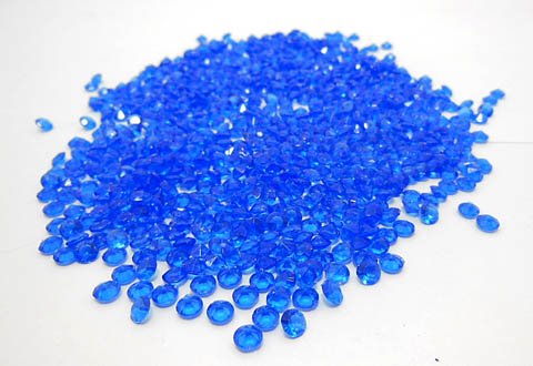 1000 Blue Diamond Confetti 4.5mm Wedding Table Scatter - Click Image to Close