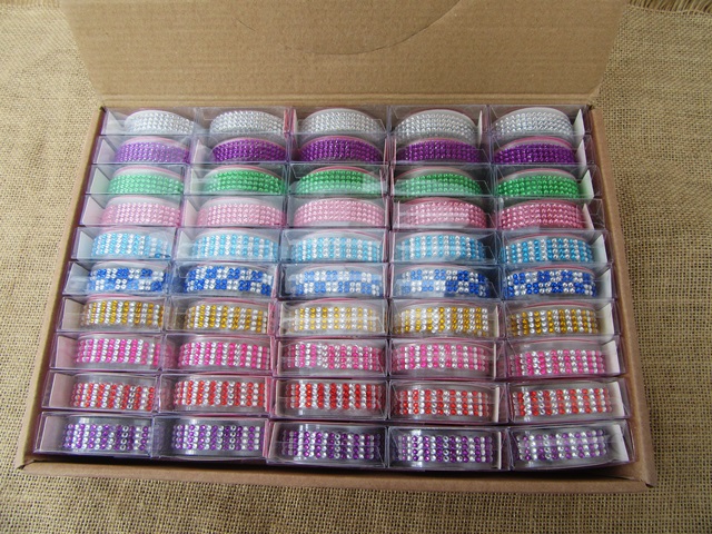 50Rolls Acrylic Rhinestone Crystal Scrapbook Sticker Tape - Click Image to Close